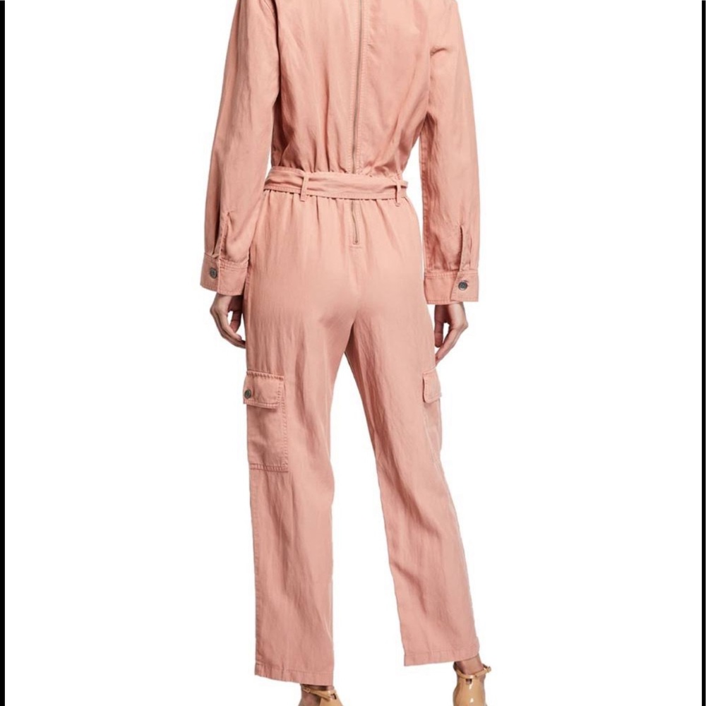 Alice and Olivia Kai Cargo Jumpsuit in Rose - Picture 8 of 12